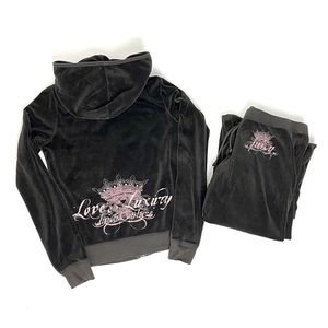 ❌SOLD❌ Y2K JUICY COUTURE Velour Tracksuit Set L